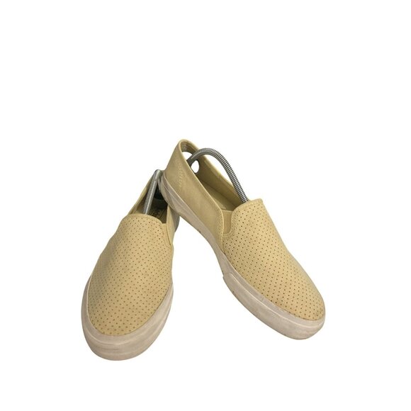 Keds Womens dream foam Size 8.5 Perforated Yellow Slip-On Sneakers shoes - Picture 2 of 8